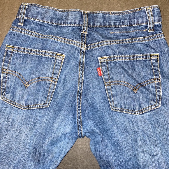 Levi’s 514 Straight Size 12 Slide Tab Button High Rise Washout Denim Jeans - Picture 11 of 16